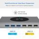 15-in-1 type-c docking station 10w wireless charging