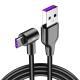Data Cable 5A Fast Charging Elbow Charging Cable for Mobile Phone