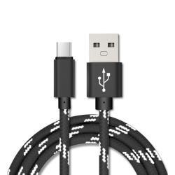 Nylon Braided Lattice Resistant Mobile Phone Data Cable Charging Cable