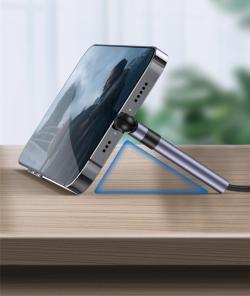 Compatible with Apple , Mobile Phone Holder Data Cable Rotating Fast Charging