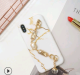 Compatible With Original IPhoneXSMAX White Marble Gem Chain Forcase 78plus All-inclusive XR Phone Case