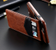 Compatible with Apple, iPhonex bracket phone case S7 classic crazy horse pattern multi-function card holder holster