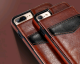 Compatible with Apple, iPhonex bracket phone case S7 classic crazy horse pattern multi-function card holder holster