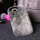 Compatible with Apple, New iphone7 plus mobile phone shellx Rex fur plush luxury fur protective sleeve fashionista