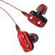 Double Moving Coil In-ear Headphones PlayerUnknowns Battlegrounds With Microphone