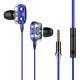 Double Moving Coil In-ear Headphones PlayerUnknowns Battlegrounds With Microphone