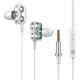 Double Moving Coil In-ear Headphones PlayerUnknowns Battlegrounds With Microphone