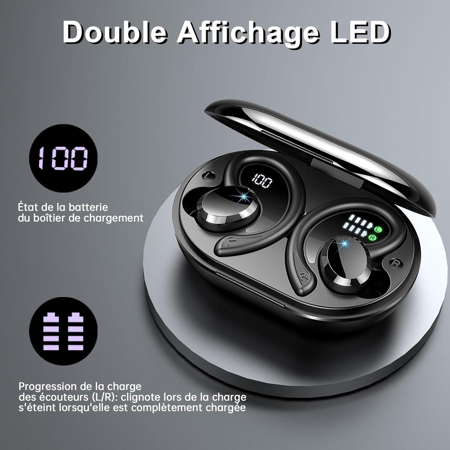 Ear Hook Wireless Smart 52 Bluetooth Headset Digital Display Power