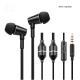 FC12 Drive-by-wire With Microphone In-ear Music Headset Air Conduit Radiation Protection