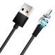 Magnetic three-in-one data cable