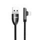 Braided elbow data cable