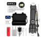 New Glare Flashlight USB Charging Power Display Zoom Glare Flashlight