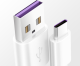 Suitable For Huawei Type-c5A Super Fast Charging Data Cable P10plus P20p30pro Mate9 Charging Cable
