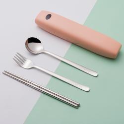 Disinfection Portable Tableware Stainless Steel Three-piece UV Disinfection Box