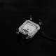 Jet type micro water channel CPU water cooling head