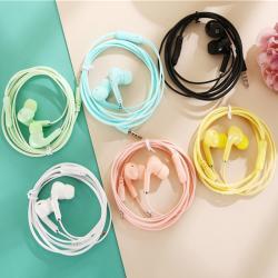 Macaron Color Wired Earphone Universal Headset