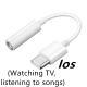 Phone audio cable headphone cable LeTV audio adapter