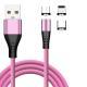 High Quality 2.1A Magnetic Cable 3 In 1 Liquid Silicon USB Charging Cable