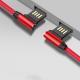 Elbow cloth braided data cable