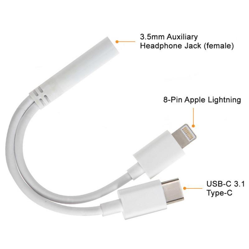type-c one to two audio cable
