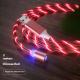 Magnetic Charging Cable Streamer Fast Charging Cable Lighting Micro USB Cable LED Magnet Charger Type-C Cable