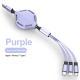 Flexible And Fast Charging Three-in-one Liquid Soft Rubber Data Cable