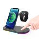 Suitable For  Watch,  Mobile Phone New Product 15W Wireless Charger Three In One