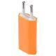 European Standard Mobile Phone Charging Head Single Port Usb Flat Charger Plug