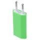 European Standard Mobile Phone Charging Head Single Port Usb Flat Charger Plug