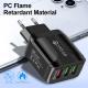 Fast Charge Mobile Phone Charger 3USB Smart European Standard American Standard British Standard 5V9V12V Multiport Travel Charger