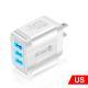 Fast Charge Mobile Phone Charger 3USB Smart European Standard American Standard British Standard 5V9V12V Multiport Travel Charger
