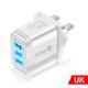 Fast Charge Mobile Phone Charger 3USB Smart European Standard American Standard British Standard 5V9V12V Multiport Travel Charger
