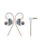 Single-side Hybrid Two-unit Circle Iron 2pin Changeable Wire Metal Headset