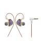 Single-side Hybrid Two-unit Circle Iron 2pin Changeable Wire Metal Headset