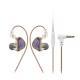 Single-side Hybrid Two-unit Circle Iron 2pin Changeable Wire Metal Headset