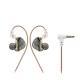 Single-side Hybrid Two-unit Circle Iron 2pin Changeable Wire Metal Headset