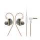 Single-side Hybrid Two-unit Circle Iron 2pin Changeable Wire Metal Headset