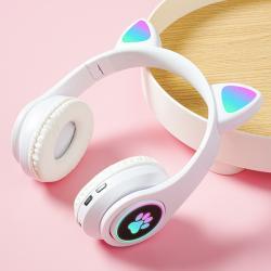 Cute Cat Ear LED Breathing Light Luminous Headset