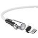 Straight-bent two-in-one magnetic data cable