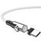 Straight-bent two-in-one magnetic data cable