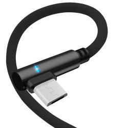 90 degree anti-winding charging cable