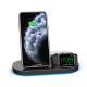 The New 15W Multifunctional Three-In-One Wireless Charger Folding Stand Is Suitable For  Mobile Phone Watch Headset