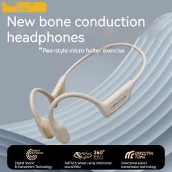Bone Conduction Neck-mounted Wireless Bluetooth Headset Mini Oversized Battery Ultra-long Life Battery