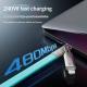 240W Multi-Protocol Fully Compatible 2-in-1 Charging Cable With Silicone