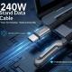 240W Foldable Stand Data Cable With Super fast Charging Support