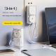3-in-1 Power Bank With 30W Charging Built-in Plug And Retractable Cable For Fast Charging