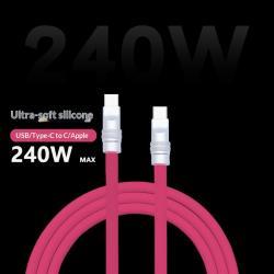 PD Fast-charging Dual-head Ultra-soft Silicone Data Cable