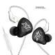 Hybrid Dynamicbalanced Armature In-ear Noise-canceling Music Headphones With Microphone