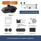 Motorcycle Helmet With Bluetooth Earphones And Water Resistance