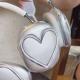 Korean-style Silver Heart Shaped Earphone Case
